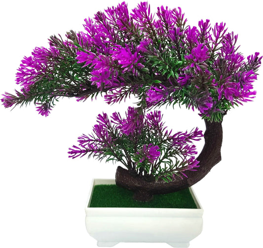 Small Artificial Bonsai Tree Fake Room Decor for Bedroom Bathroom